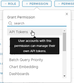 API Tokens permission.